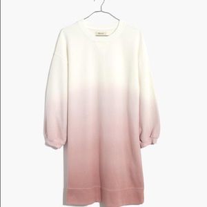 Madewell dip-dye sweatshirt mini dress